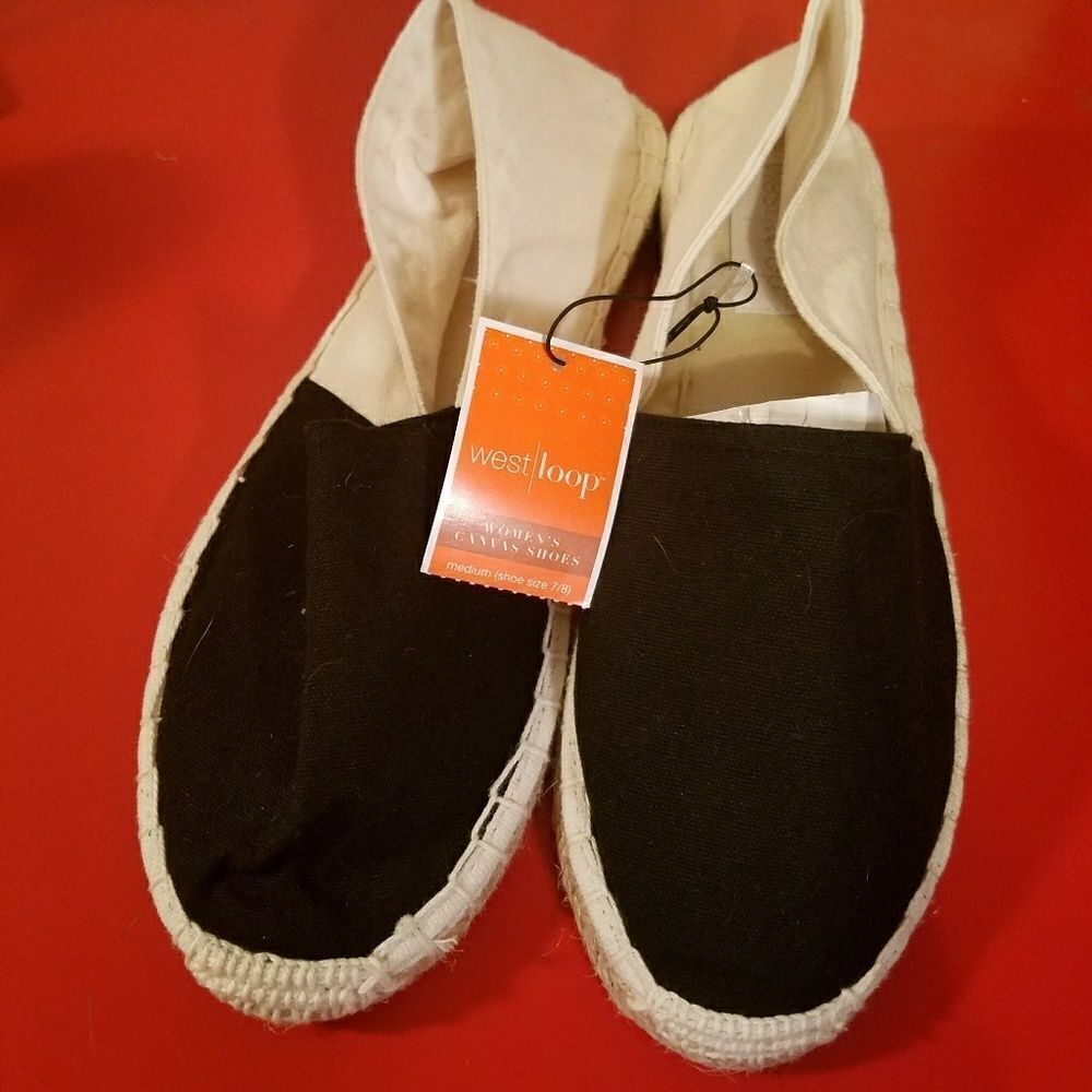 NWT canvas slip on shoes